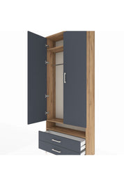 Arges Dolap 3 Raflı 2 Çekmeceli Tek Askılı 88x30x221 - S30M037V8A