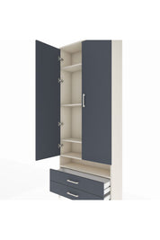 Arges Dolap 5 Raflı 2 Çekmeceli 2 Kapaklı 88x30x221 - S30M038V2A