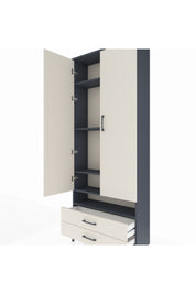 Arges Dolap 5 Raflı 2 Çekmeceli 2 Kapaklı 88x30x221 - S30M038V4A