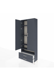 Arges Dolap 5 Raflı 2 Çekmeceli 2 Kapaklı 88x30x221 - S30M038V5A