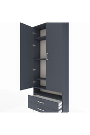 Arges Dolap 5 Raflı 2 Çekmeceli 2 Kapaklı 88x30x221 - S30M038V5A