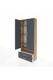 Arges Dolap 5 Raflı 2 Çekmeceli 2 Kapaklı 88x30x221 - S30M038V8A