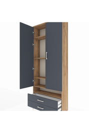 Arges Dolap 5 Raflı 2 Çekmeceli 2 Kapaklı 88x30x221 - S30M038V8A