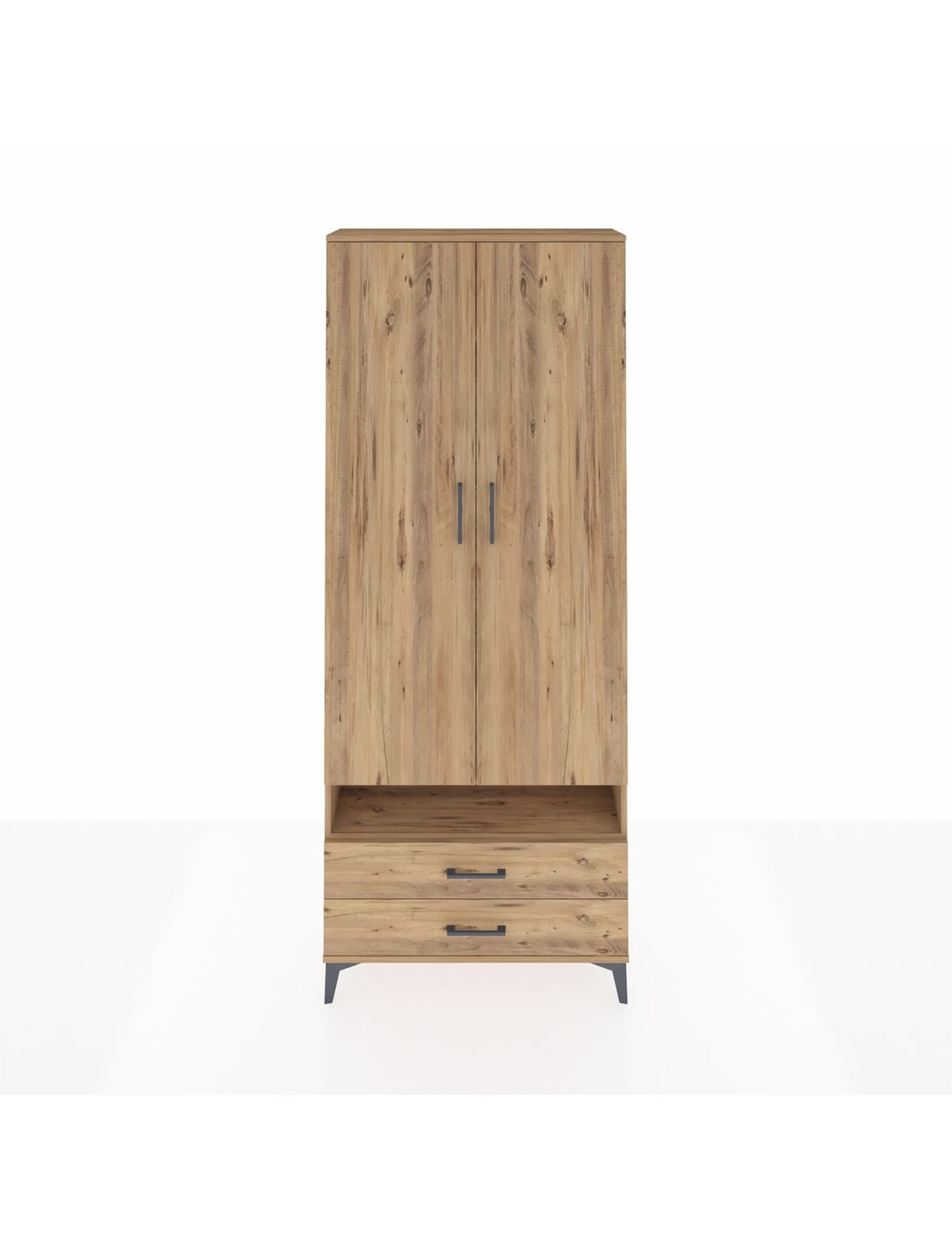 Arges Dolap 5 Raflı 2 Çekmeceli 2 Kapaklı 88x30x221 - S30M038V9A