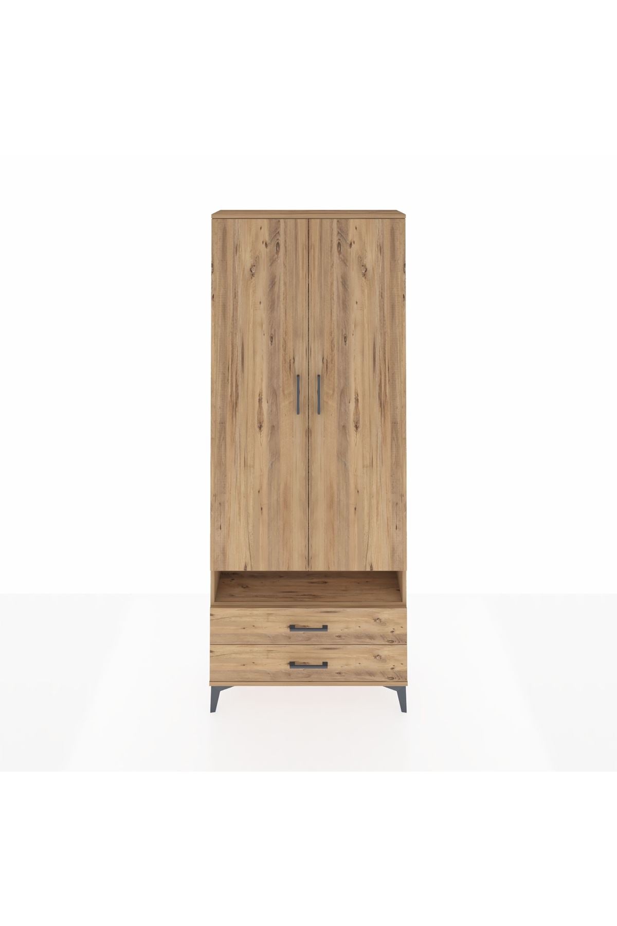 Arges Dolap 5 Raflı 2 Çekmeceli 2 Kapaklı 88x30x221 - S30M038V9A