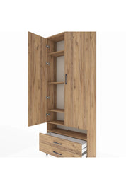 Arges Dolap 5 Raflı 2 Çekmeceli 2 Kapaklı 88x30x221 - S30M038V9A