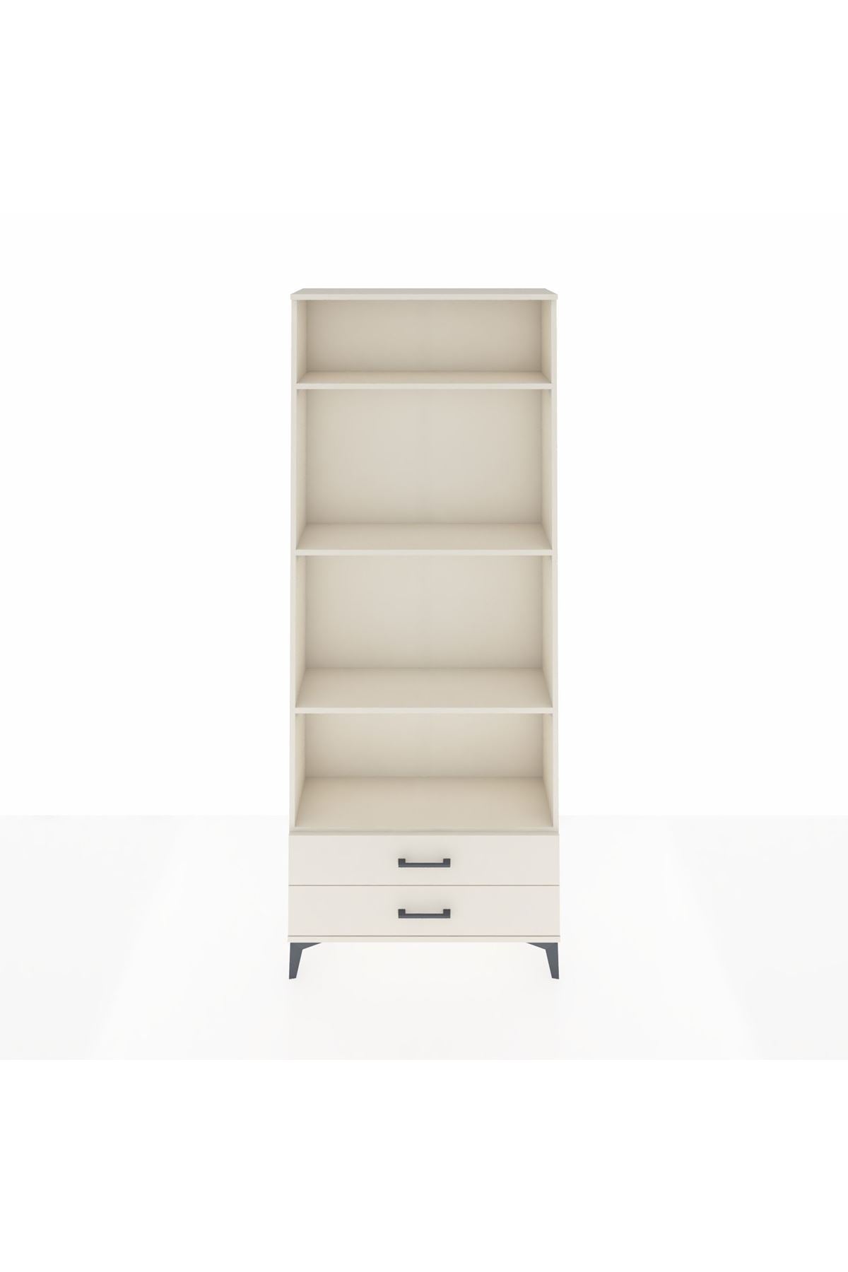 Arges Dolap 4 Raflı 2 Çekmeceli 88x30x221 - S30M039V1A
