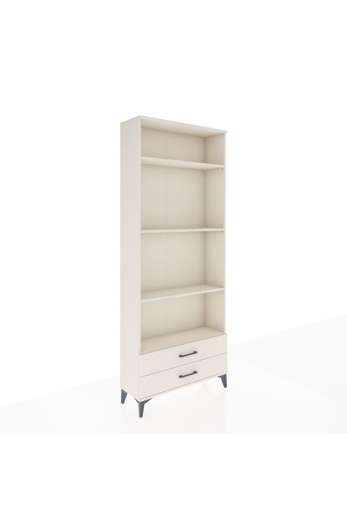 Arges Dolap 4 Raflı 2 Çekmeceli 88x30x221 - S30M039V1A