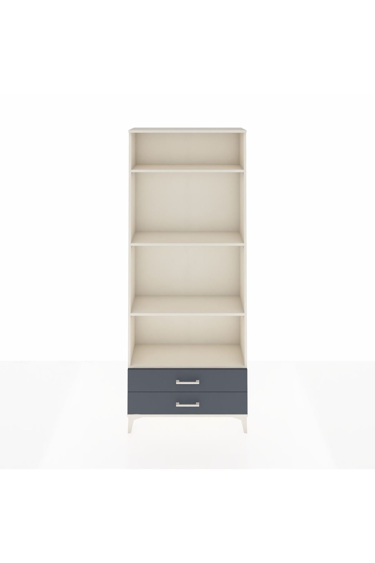 Arges Dolap 4 Raflı 2 Çekmeceli 88x30x221 - S30M039V2A