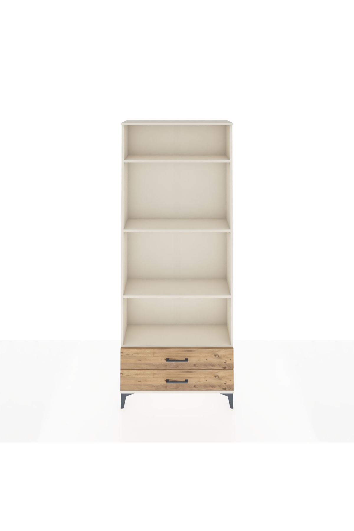 Arges Dolap 4 Raflı 2 Çekmeceli 88x30x221 - S30M039V3A