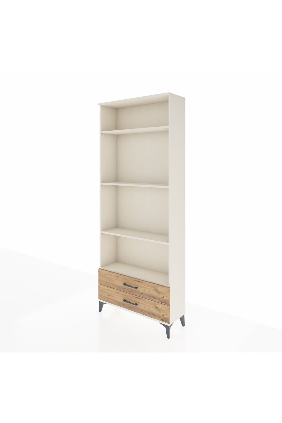 Arges Dolap 4 Raflı 2 Çekmeceli 88x30x221 - S30M039V3A