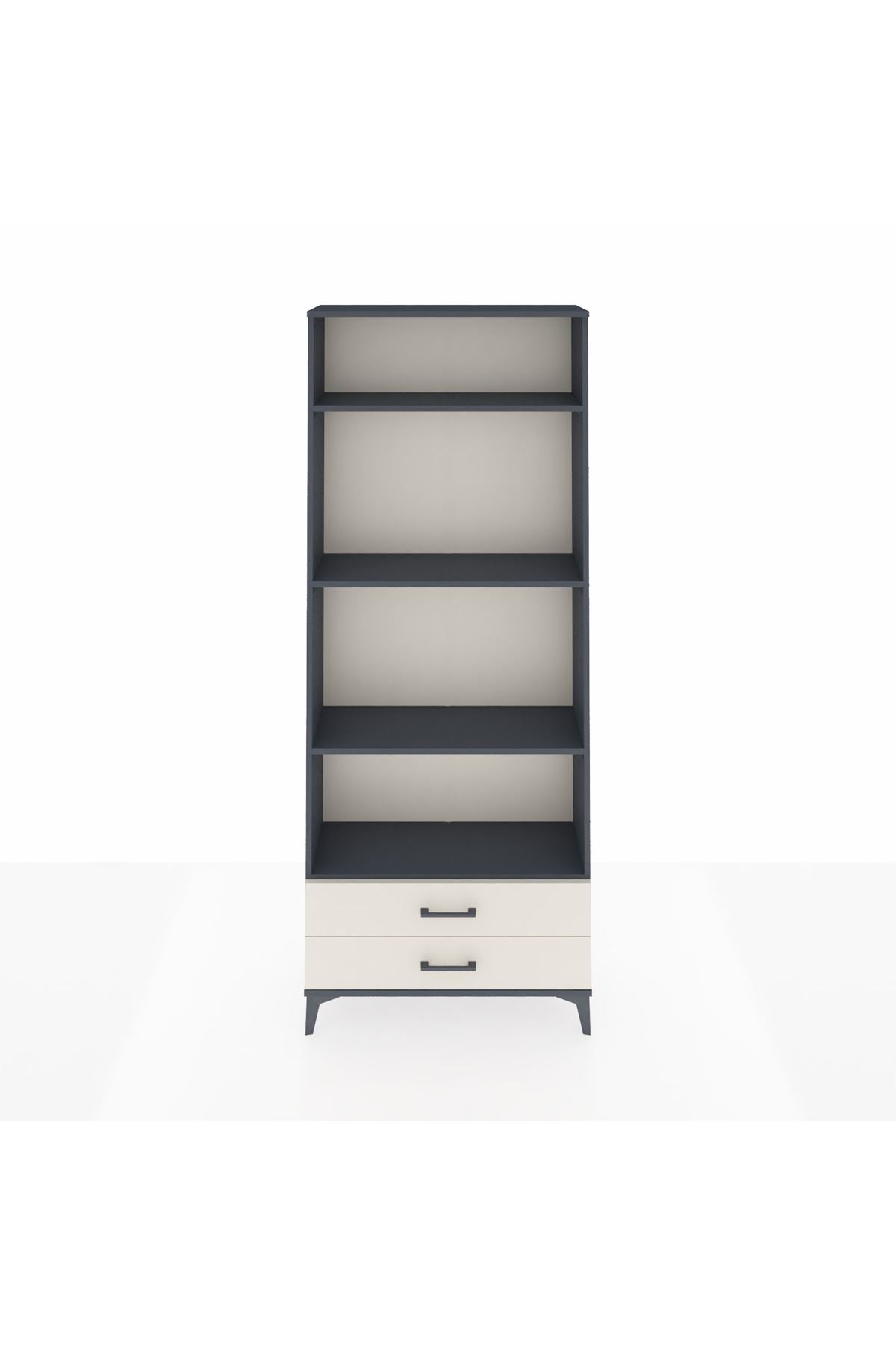 Arges Dolap 4 Raflı 2 Çekmeceli 88x30x221 - S30M039V4A