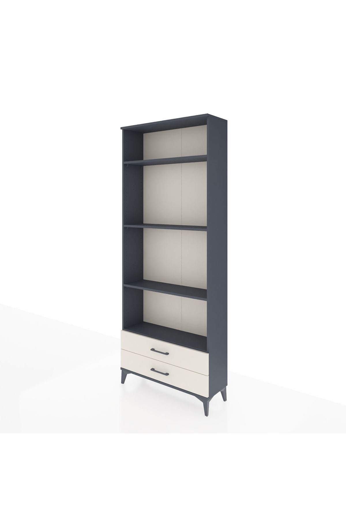 Arges Dolap 4 Raflı 2 Çekmeceli 88x30x221 - S30M039V4A