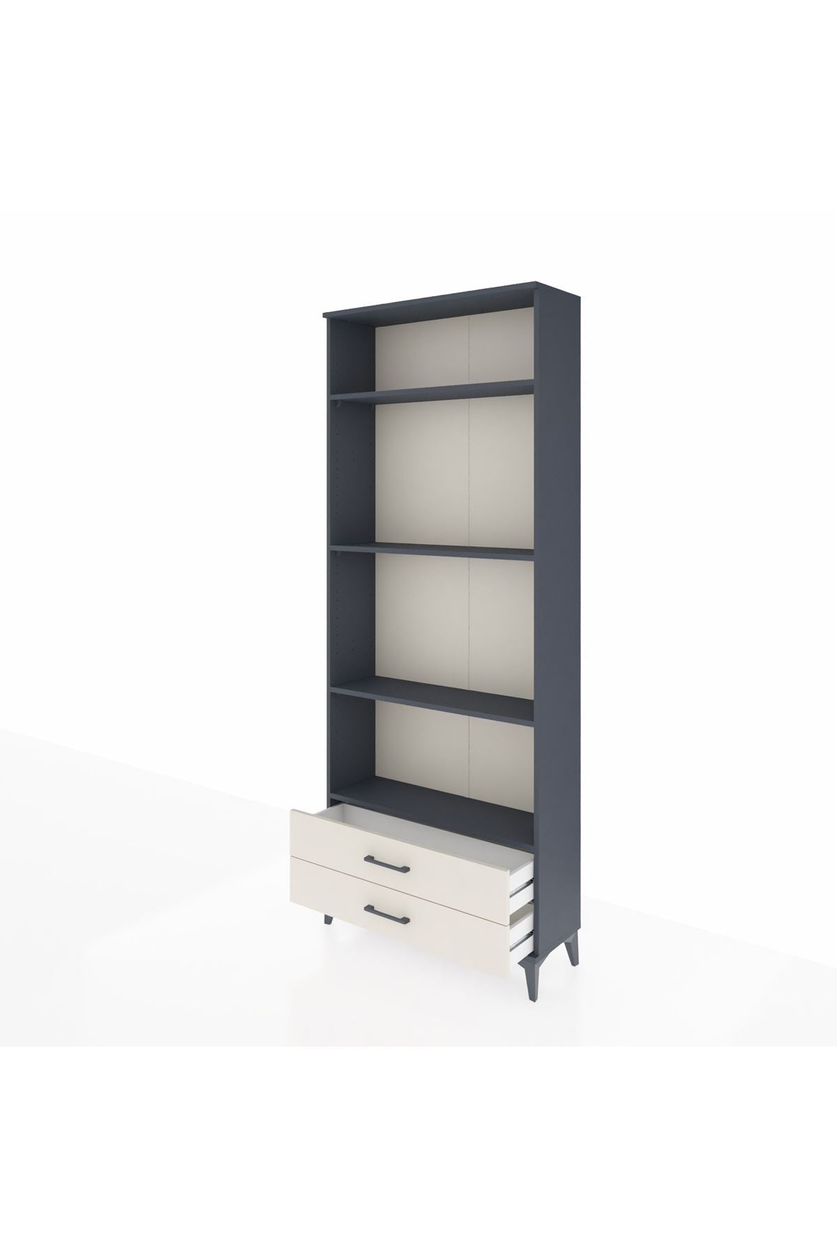 Arges Dolap 4 Raflı 2 Çekmeceli 88x30x221 - S30M039V4A