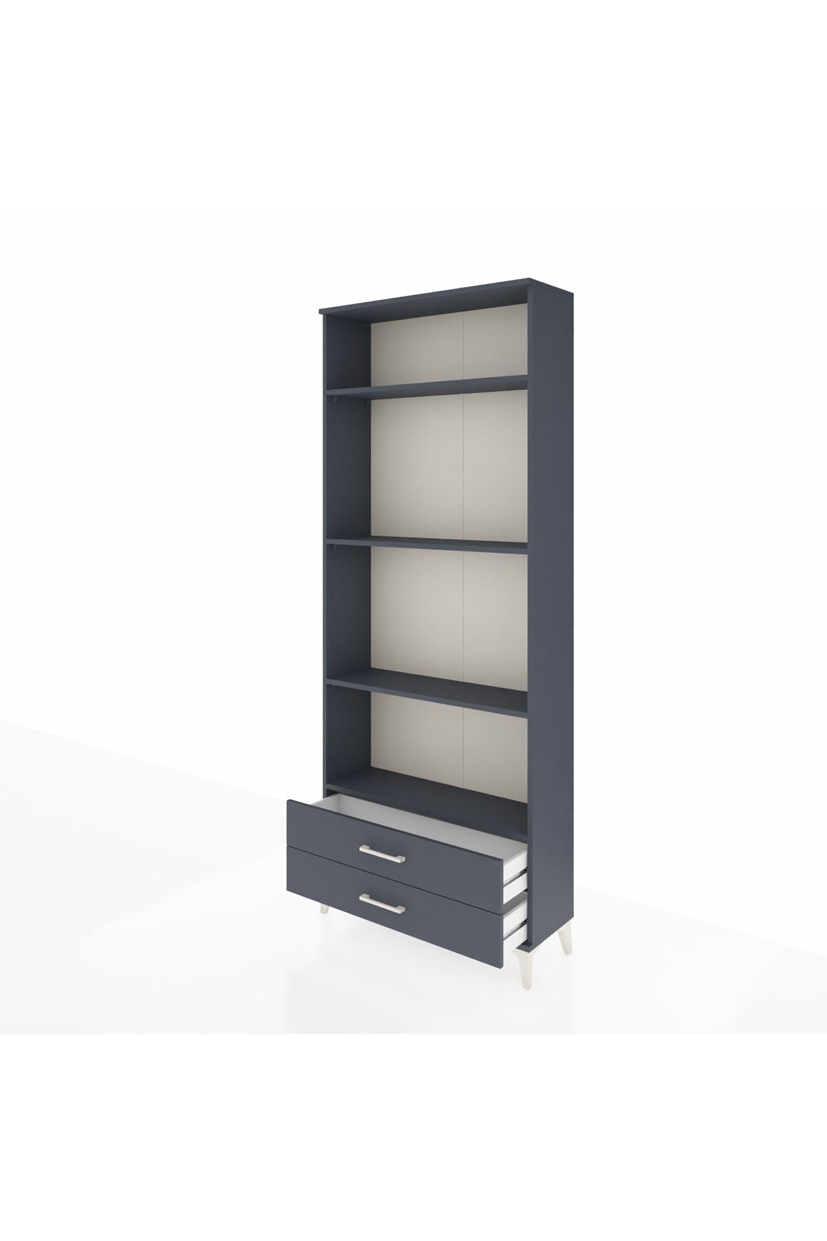 Arges Dolap 4 Raflı 2 Çekmeceli 88x30x221 - S30M039V5A