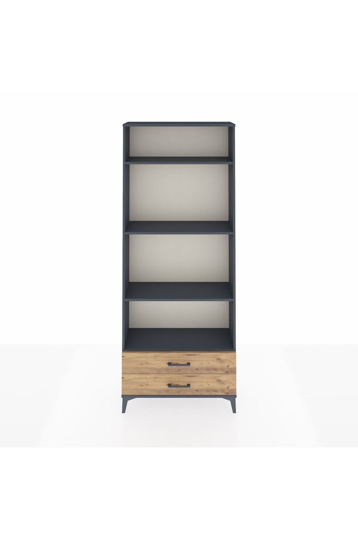 Arges Dolap 4 Raflı 2 Çekmeceli 88x30x221 - S30M039V6A