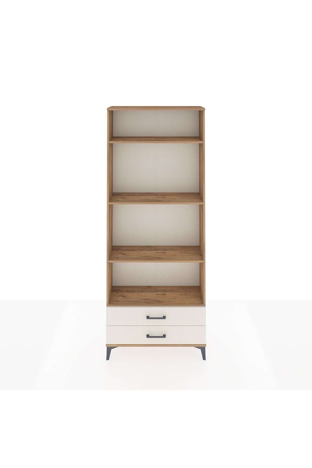 Arges Dolap 4 Raflı 2 Çekmeceli 88x30x221 - S30M039V7A