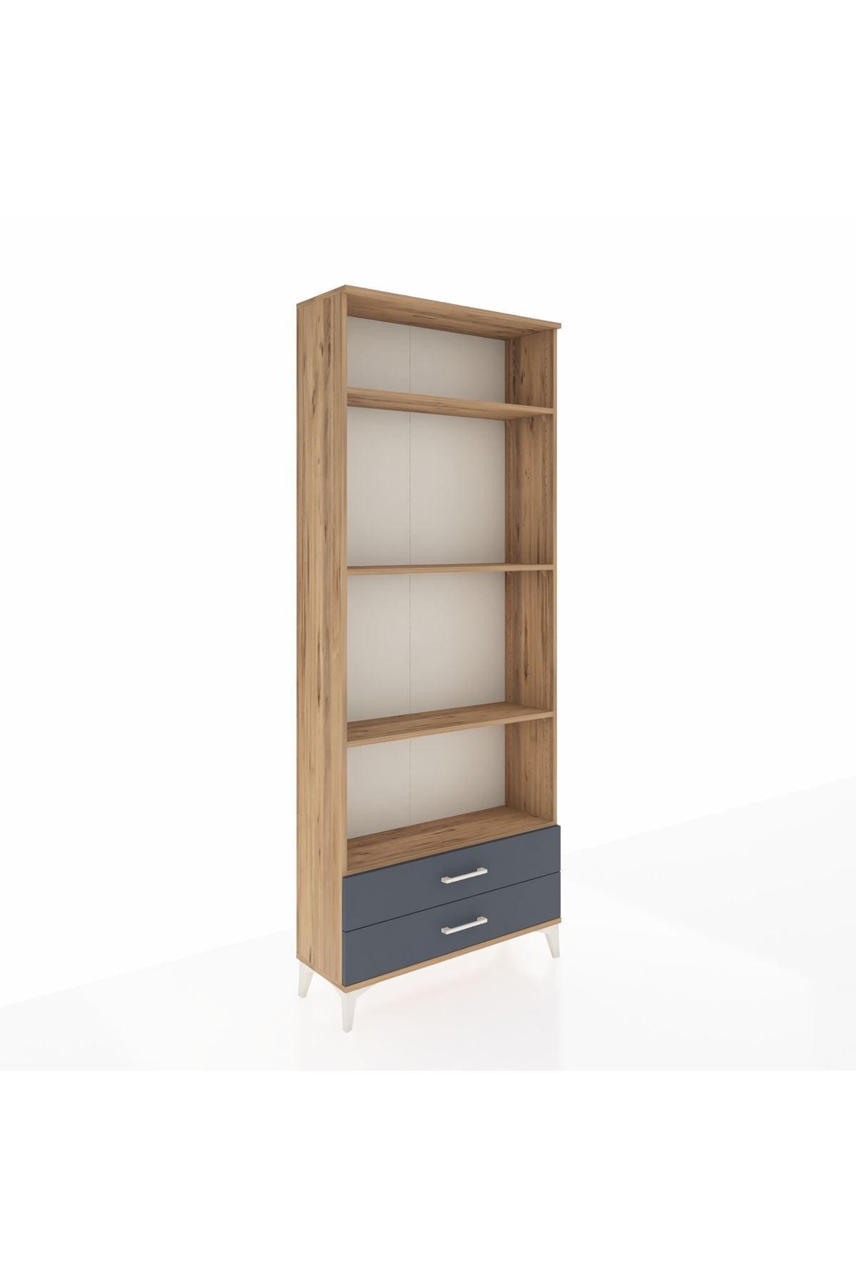 Arges Dolap 4 Raflı 2 Çekmeceli 88x30x221 - S30M039V8A