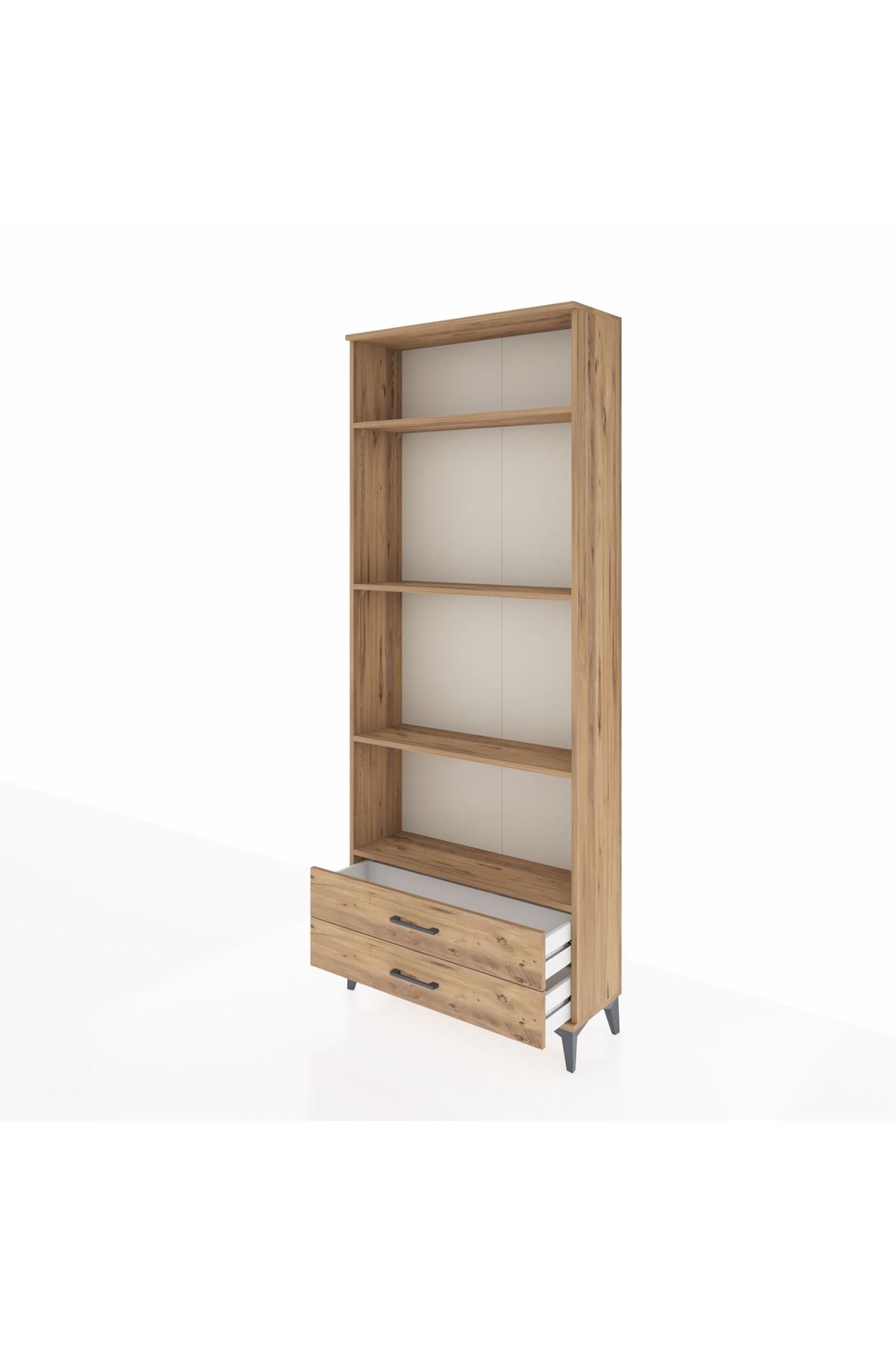 Arges Dolap 4 Raflı 2 Çekmeceli 88x30x221 - S30M039V9A