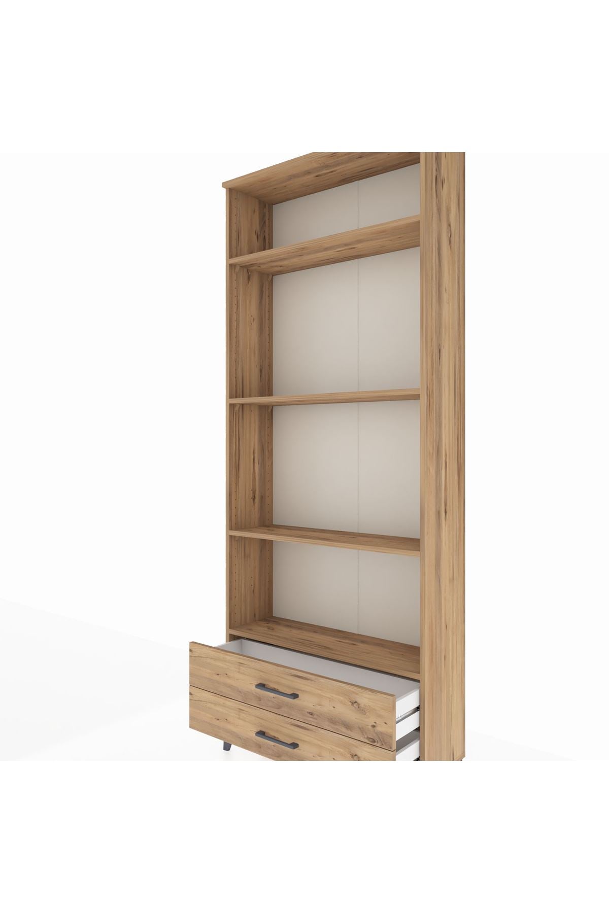 Arges Dolap 4 Raflı 2 Çekmeceli 88x30x221 - S30M039V9A