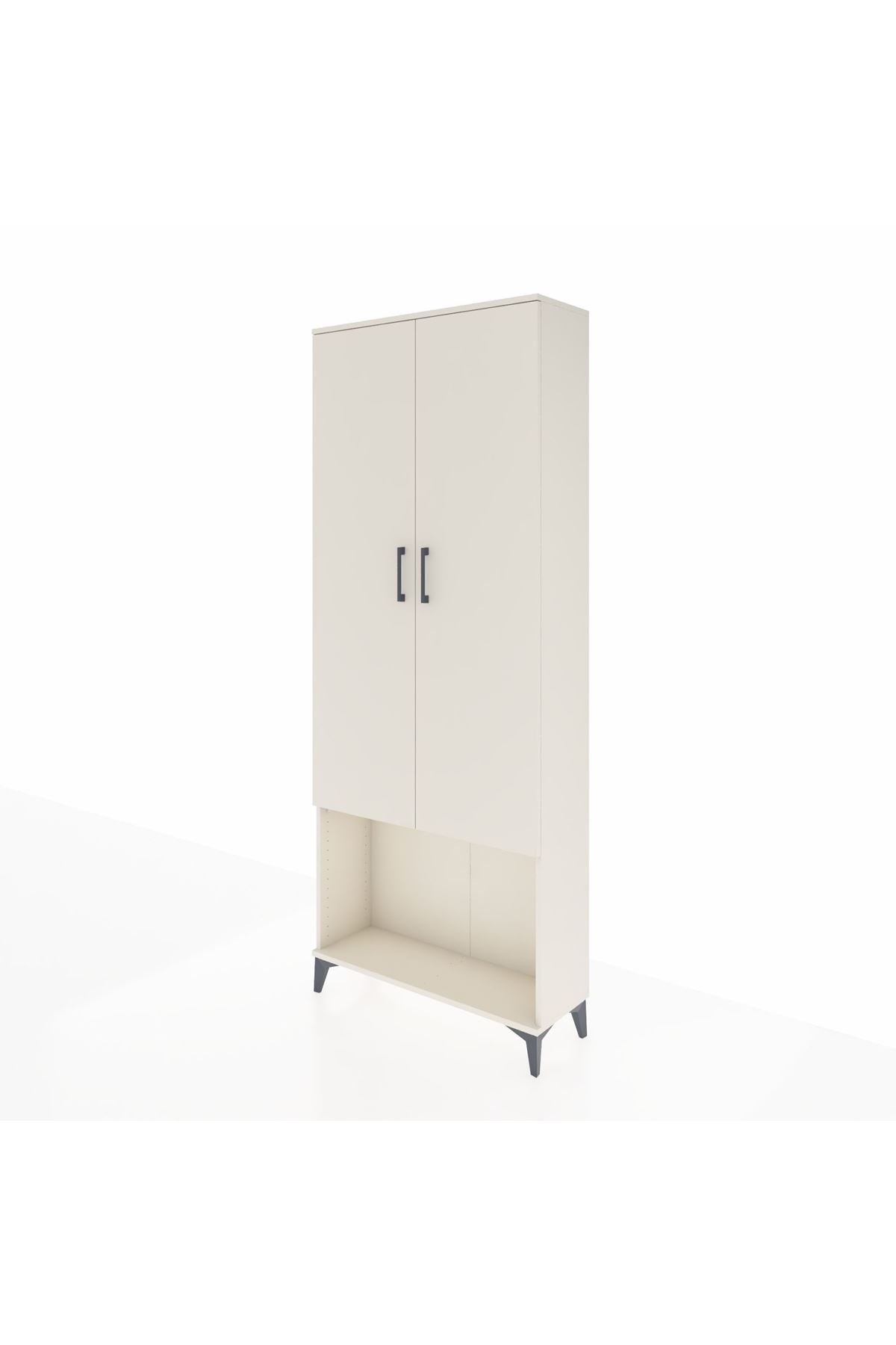 Arges Dolap 2 Raflı 2 Kapaklı Tek Askılı 88x30x221 - S30M040V1A