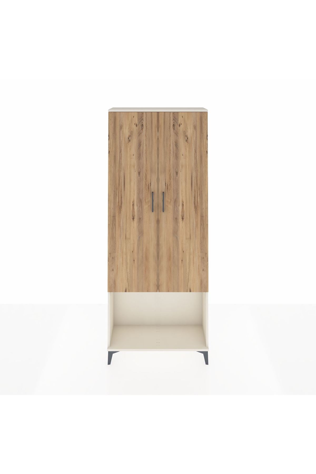 Arges Dolap 2 Raflı 2 Kapaklı Tek Askılı 88x30x221 - S30M040V3A