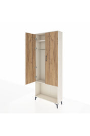 Arges Dolap 2 Raflı 2 Kapaklı Tek Askılı 88x30x221 - S30M040V3A