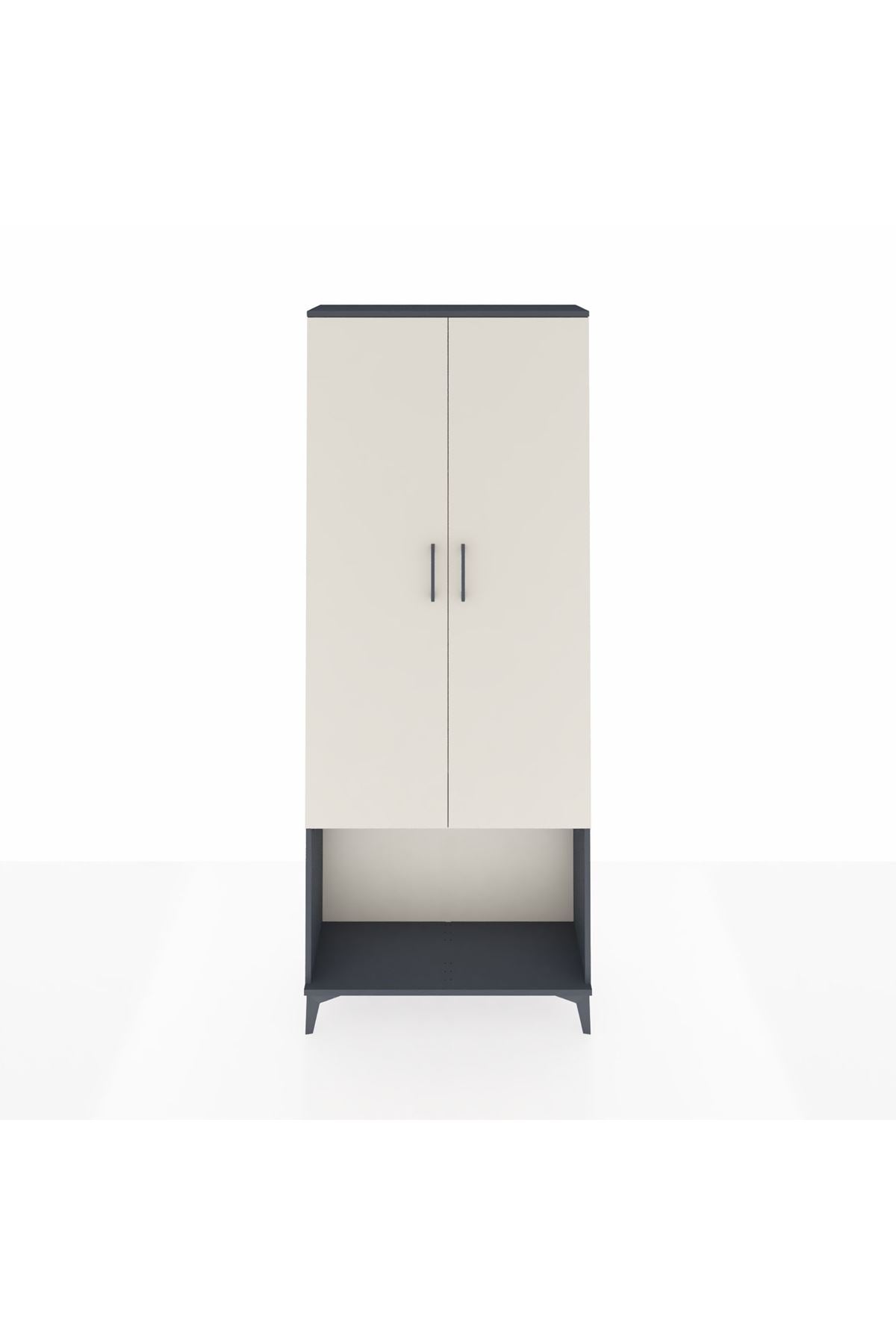 Arges Dolap 2 Raflı 2 Kapaklı Tek Askılı 88x30x221 - S30M040V4A