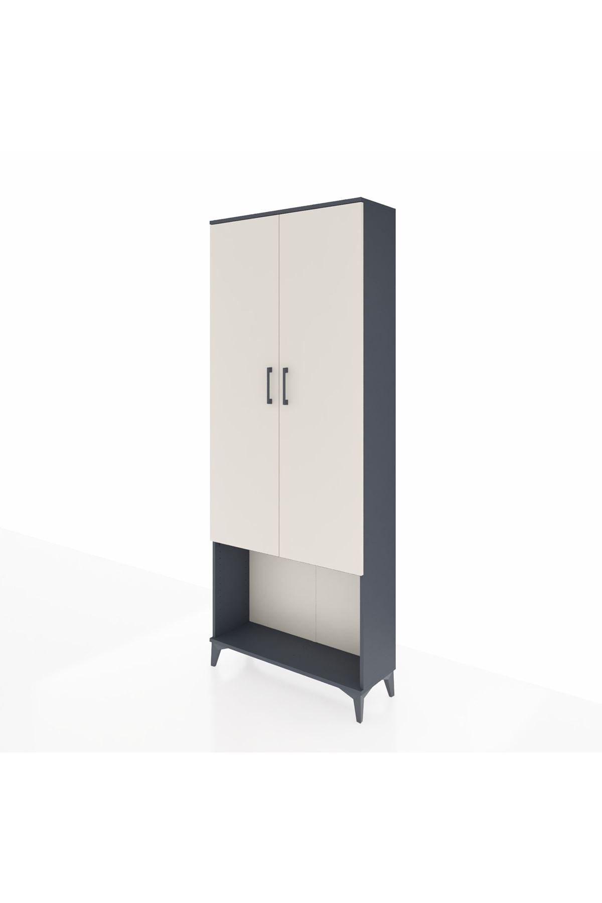 Arges Dolap 2 Raflı 2 Kapaklı Tek Askılı 88x30x221 - S30M040V4A