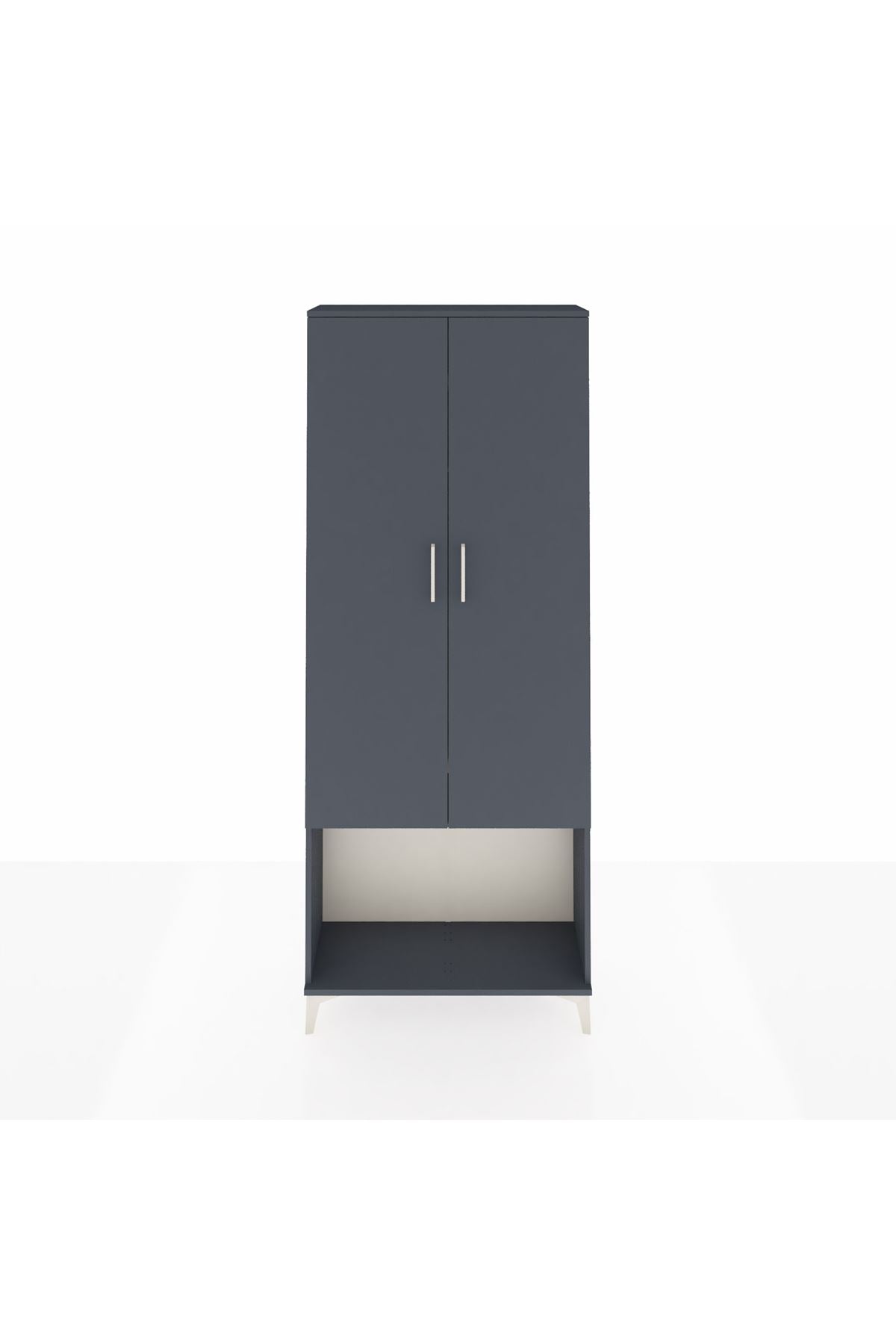 Arges Dolap 2 Raflı 2 Kapaklı Tek Askılı 88x30x221 - S30M040V5A