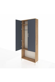 Arges Dolap 2 Raflı 2 Kapaklı Tek Askılı 88x30x221 - S30M040V8A