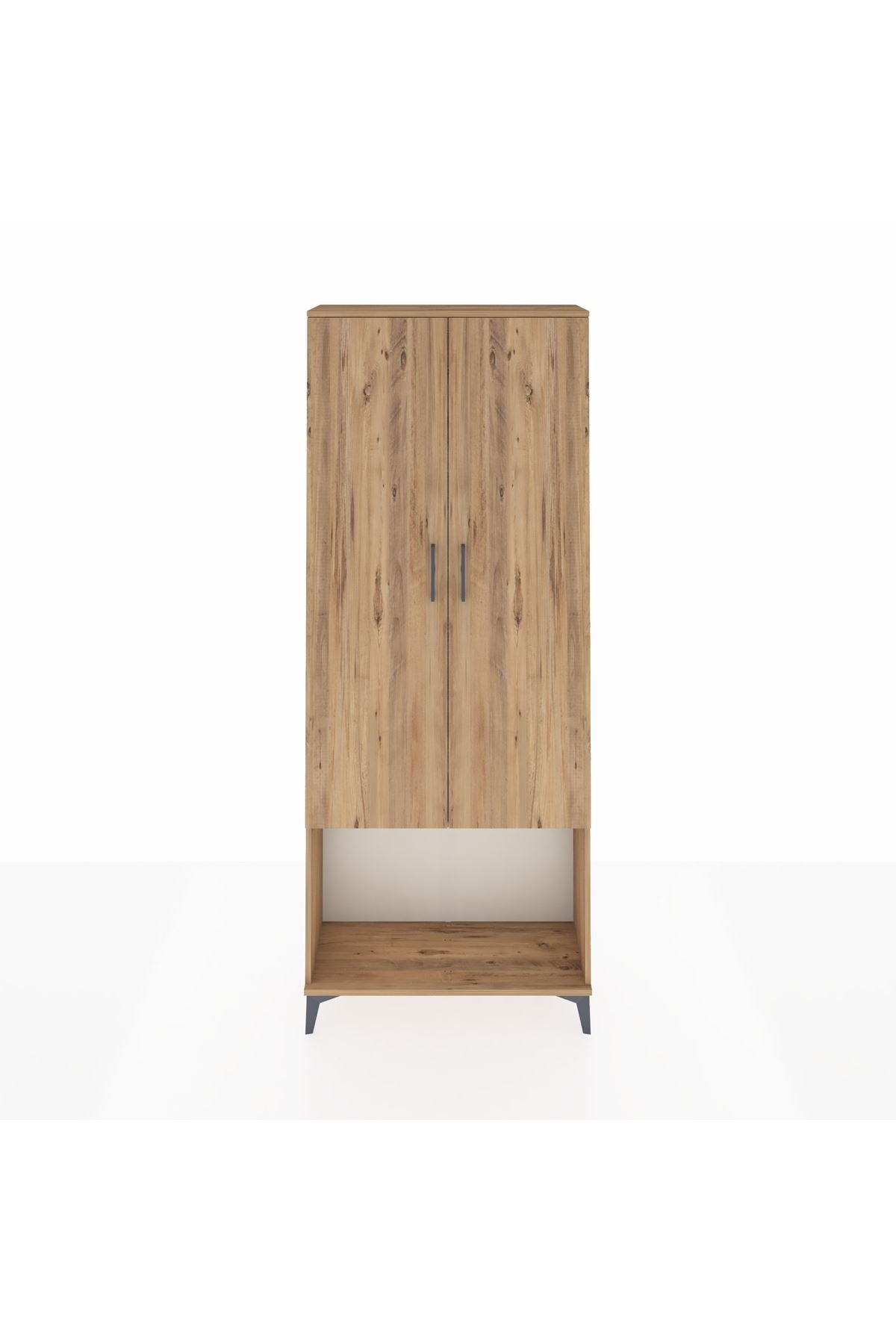 Arges Dolap 2 Raflı 2 Kapaklı Tek Askılı 88x30x221 - S30M040V9A