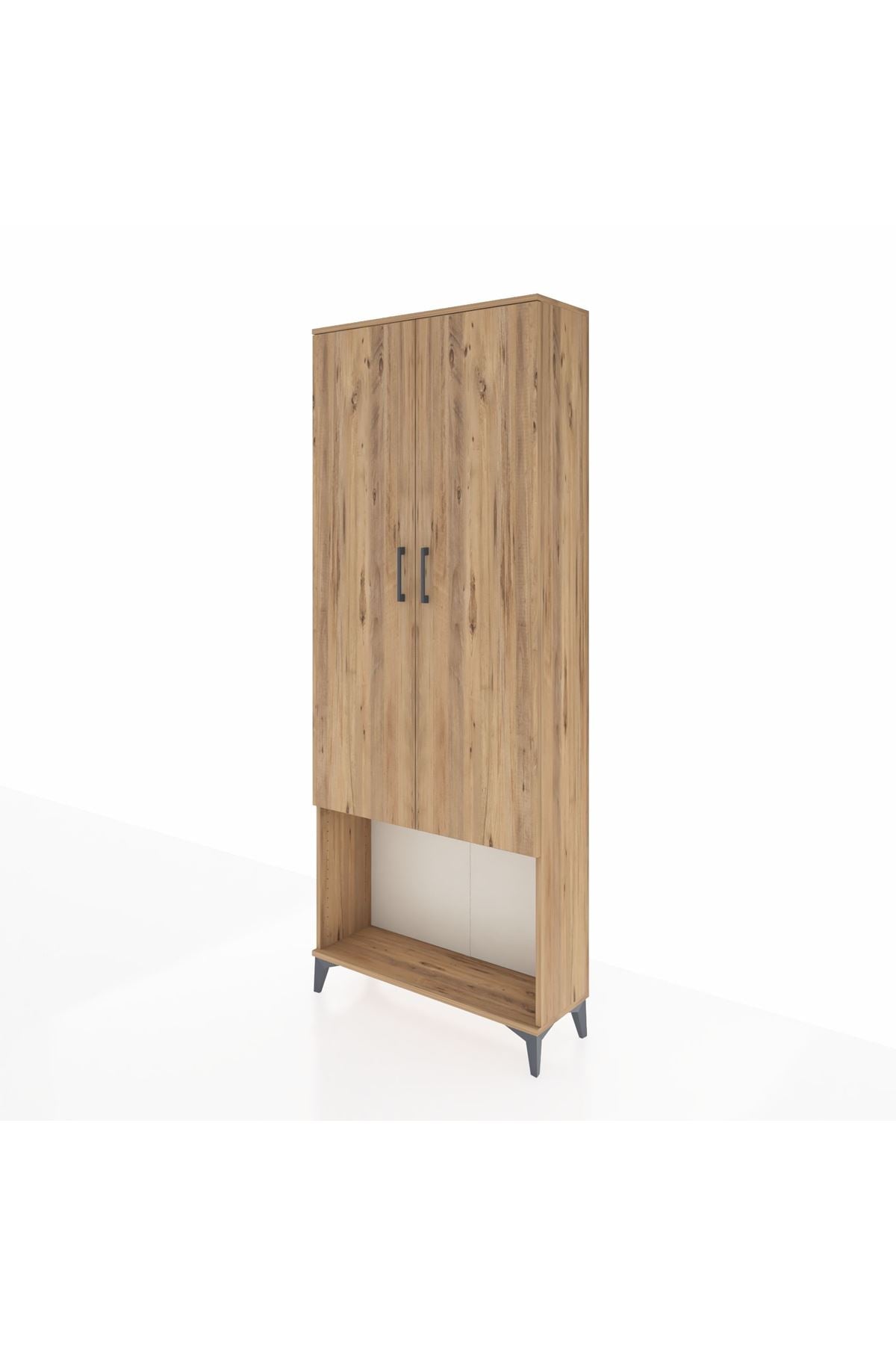Arges Dolap 2 Raflı 2 Kapaklı Tek Askılı 88x30x221 - S30M040V9A