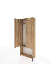 Arges Dolap 2 Raflı 2 Kapaklı Tek Askılı 88x30x221 - S30M040V9A