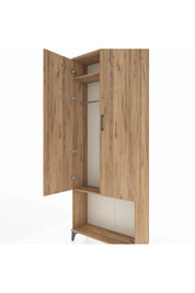 Arges Dolap 2 Raflı 2 Kapaklı Tek Askılı 88x30x221 - S30M040V9A