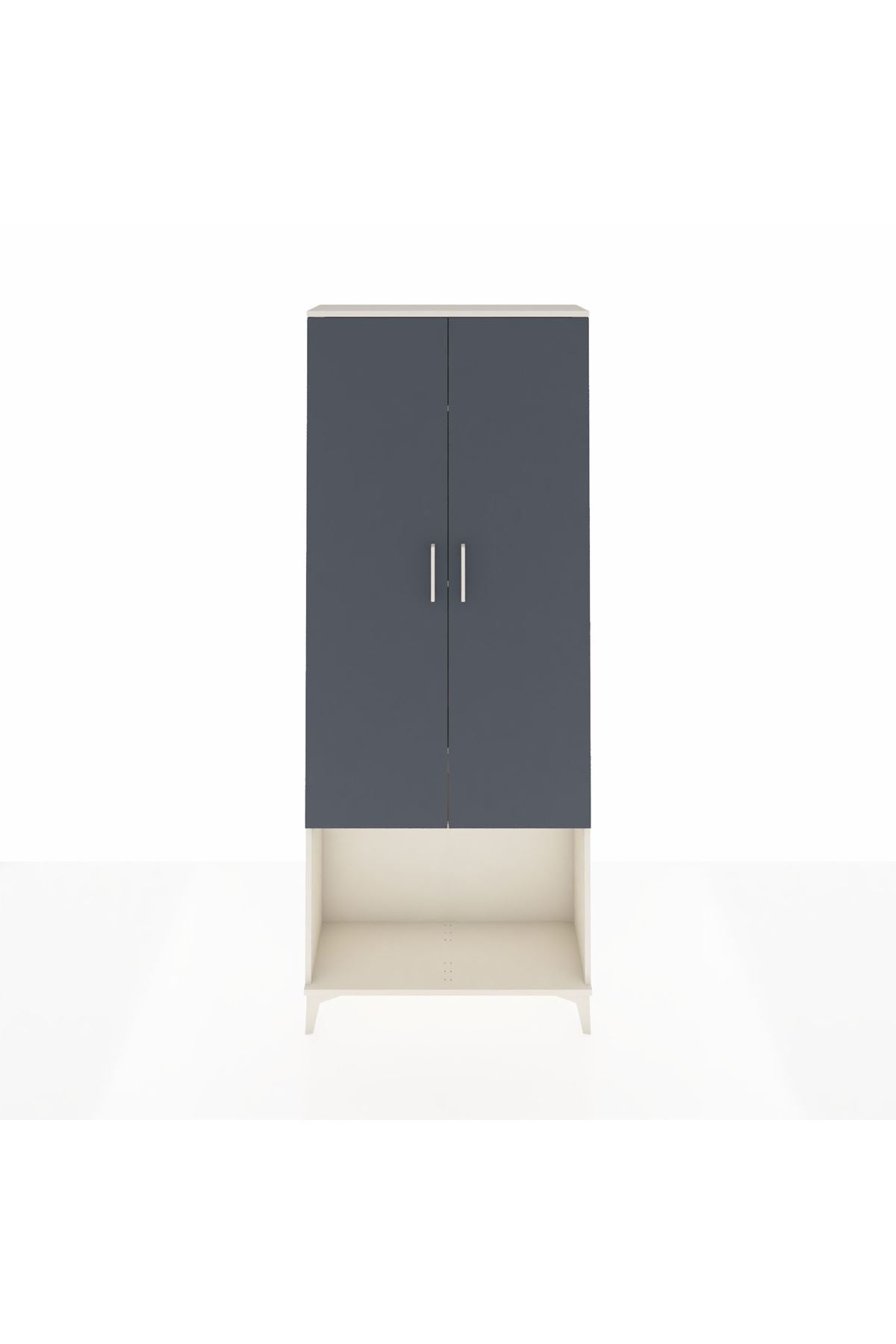 Arges Dolap 4 Raflı 2 Kapaklı 88x30x221 - S30M041V2A
