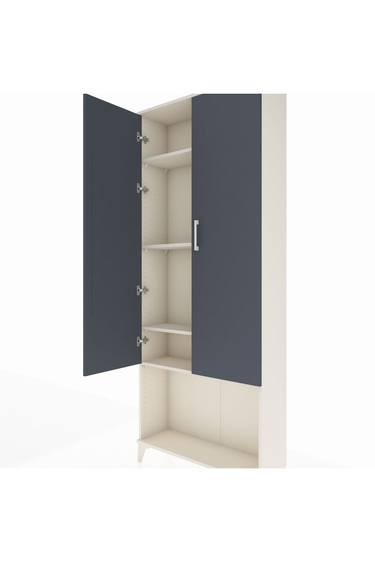 Arges Dolap 4 Raflı 2 Kapaklı 88x30x221 - S30M041V2A