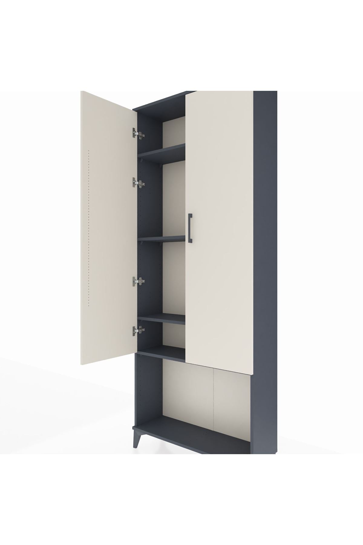 Arges Dolap 4 Raflı 2 Kapaklı 88x30x221 - S30M041V4A