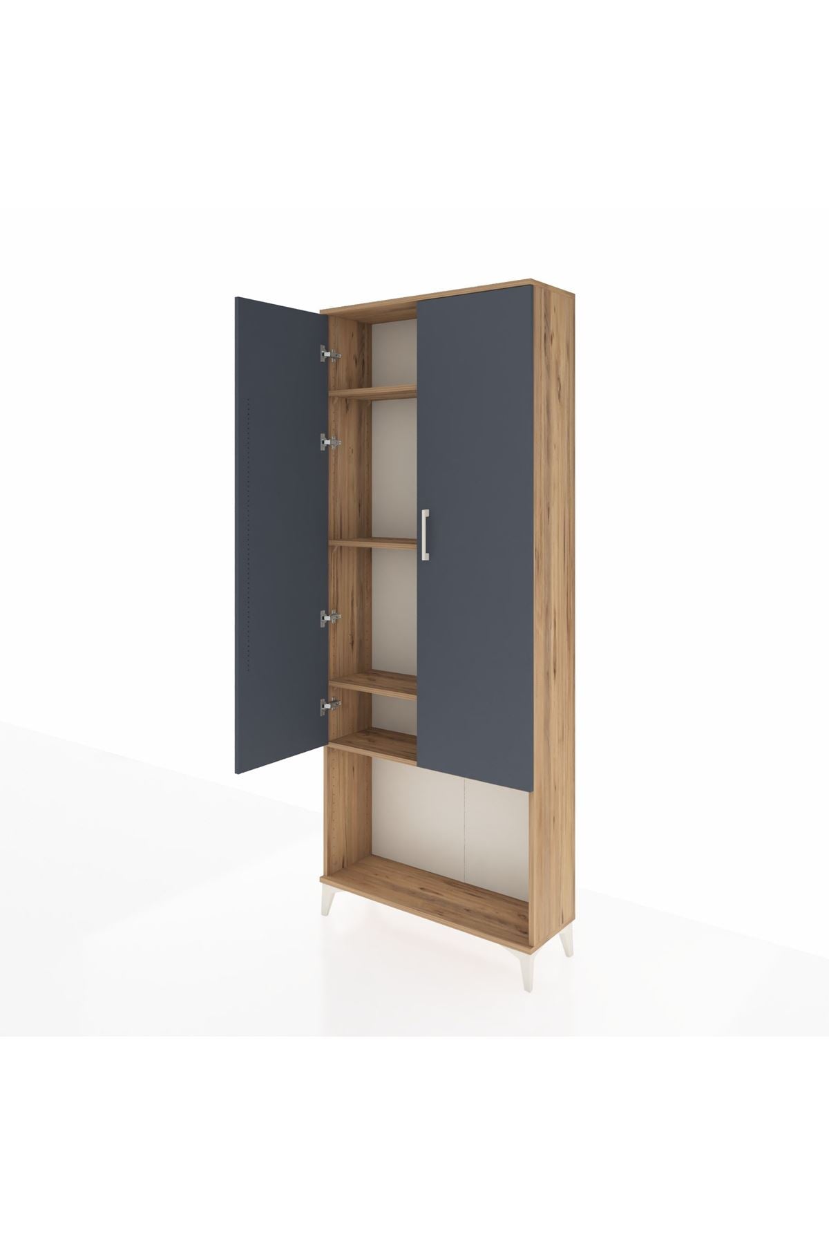 Arges Dolap 4 Raflı 2 Kapaklı 88x30x221 - S30M041V8A