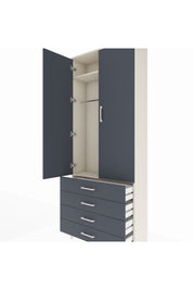 Arges Dolap 2 Raflı 4 Çekmeceli Tek Askılı 88x30x221 - S30M043V2A