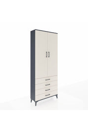 Arges Dolap 2 Raflı 4 Çekmeceli Tek Askılı 88x30x221 - S30M043V4A
