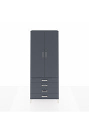 Arges Dolap 2 Raflı 4 Çekmeceli Tek Askılı 88x30x221 - S30M043V5A