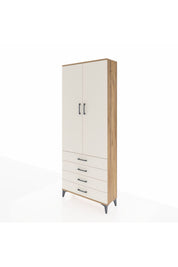 Arges Dolap 2 Raflı 4 Çekmeceli Tek Askılı 88x30x221 - S30M043V7A