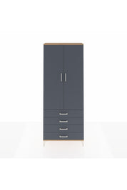 Arges Dolap 2 Raflı 4 Çekmeceli Tek Askılı 88x30x221 - S30M043V8A