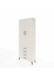 Arges Dolap 3 Raflı 4 Çekmeceli 2 Kapaklı 88x30x221 - S30M044V1A