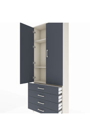Arges Dolap 3 Raflı 4 Çekmeceli 2 Kapaklı 88x30x221 - S30M044V2A