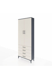 Arges Dolap 3 Raflı 4 Çekmeceli 2 Kapaklı 88x30x221 - S30M044V4A