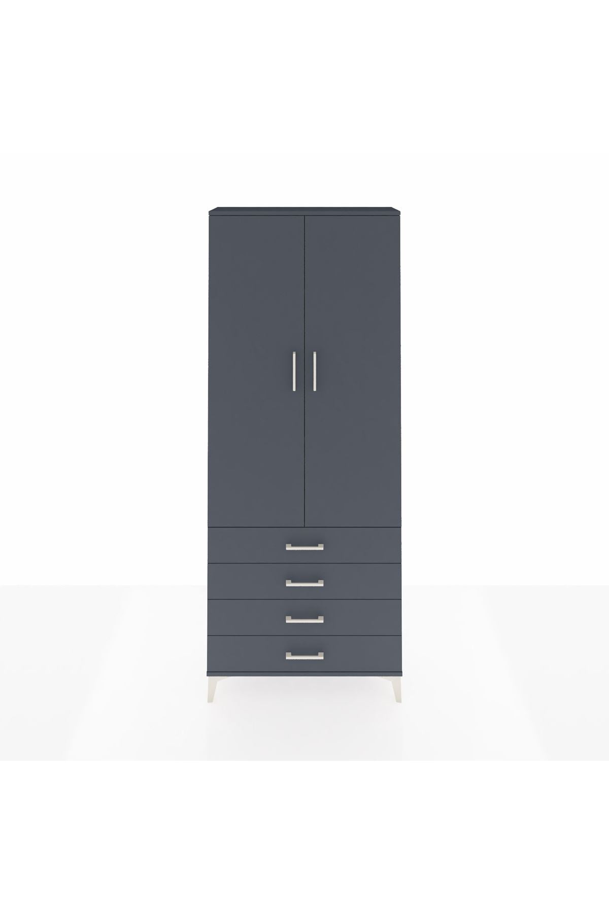 Arges Dolap 3 Raflı 4 Çekmeceli 2 Kapaklı 88x30x221 - S30M044V5A