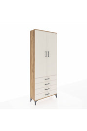 Arges Dolap 3 Raflı 4 Çekmeceli 2 Kapaklı 88x30x221 - S30M044V7A
