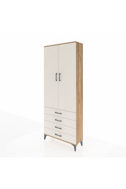 Arges Dolap 3 Raflı 4 Çekmeceli 2 Kapaklı 88x30x221 - S30M044V7A